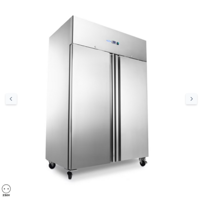  Καταψύκτης - 1400L - 6 ρυθμιζόμενα ράφια (2/1 GN) - με ρόδες - με ράφια